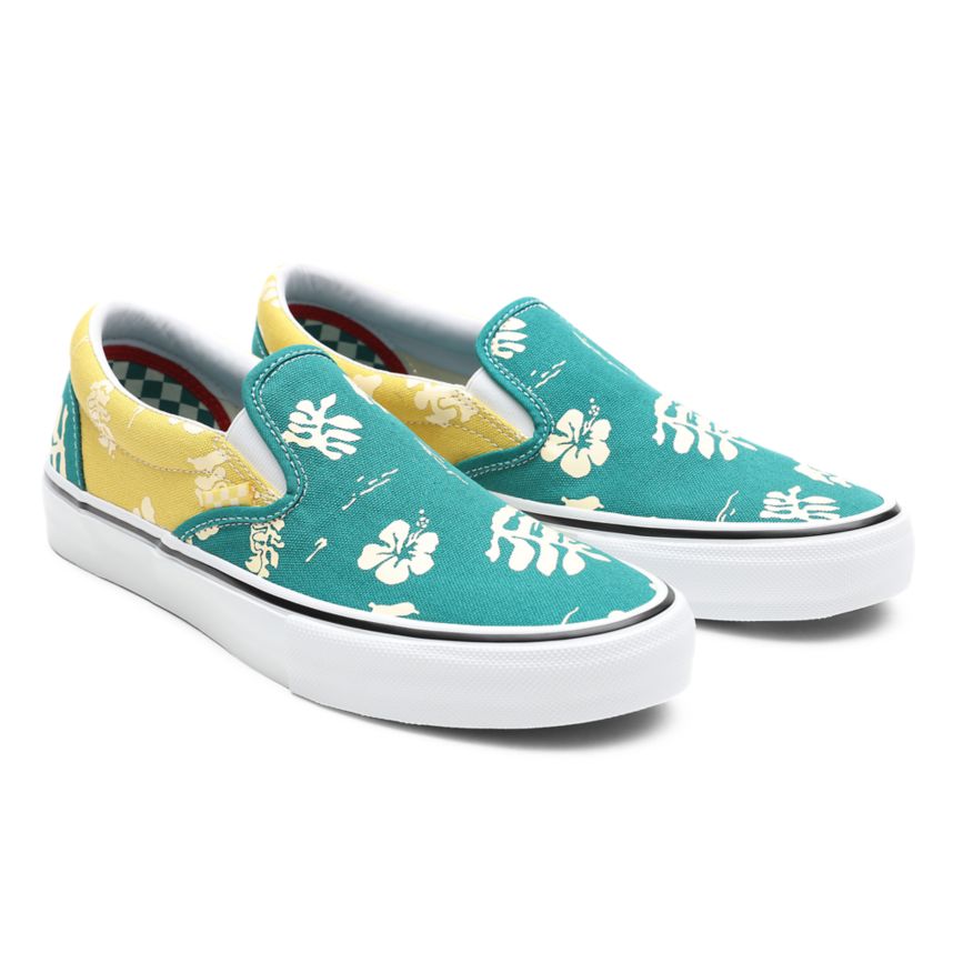 Vans Skate Aloha Slip-On Dam Guld - Vans Slip On Skor Outlet (MDHVO2081)